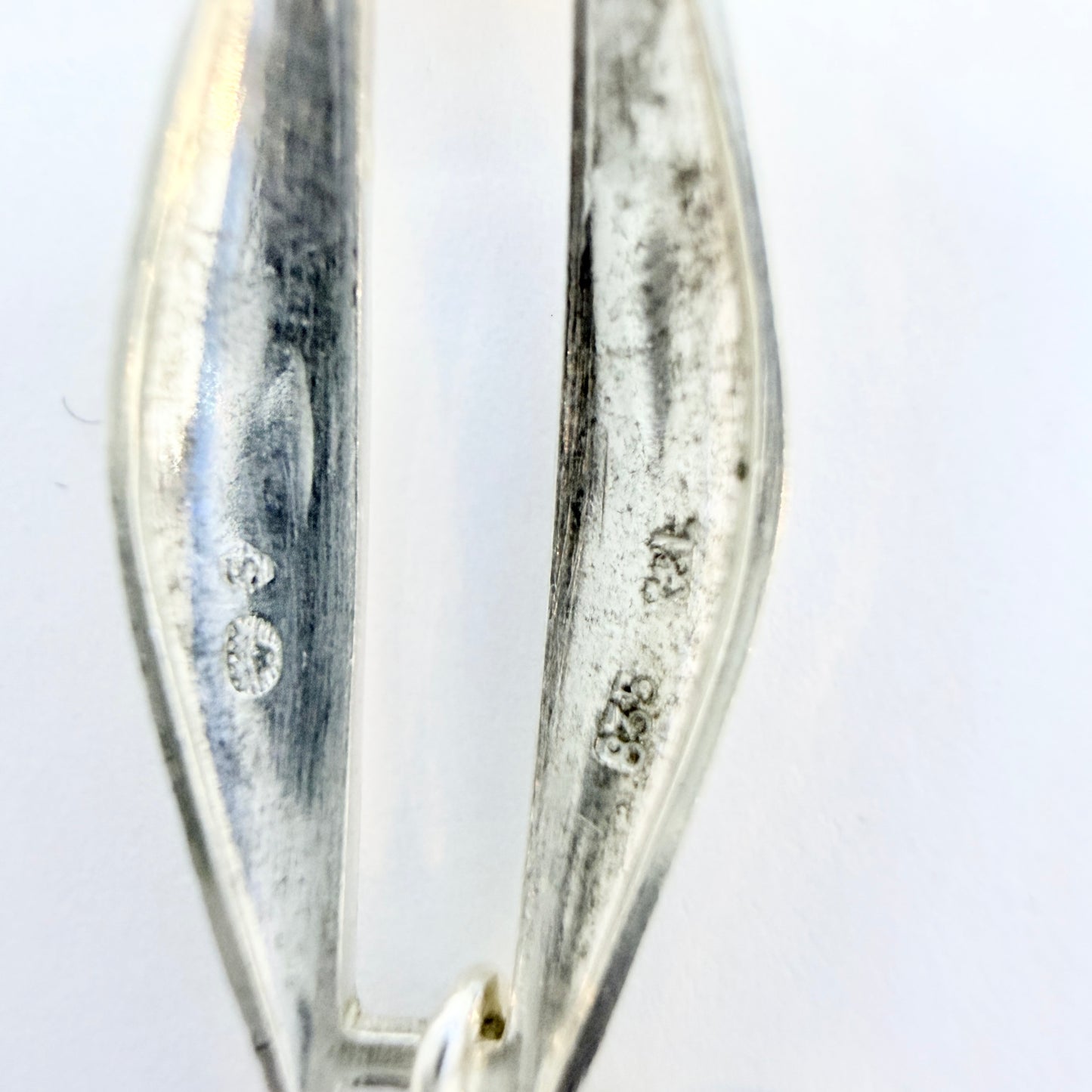 K&L-Kordes Lichtenfels, Germany c 1960s. Solid Silver Blue Glass Bracelet