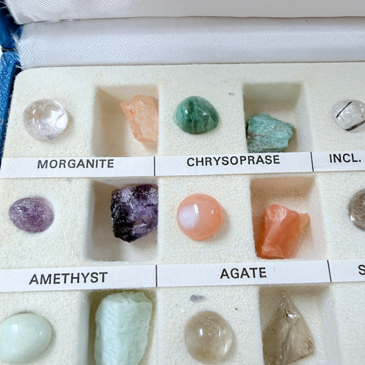 Brasil. Vintage Gemstone Sample Box.