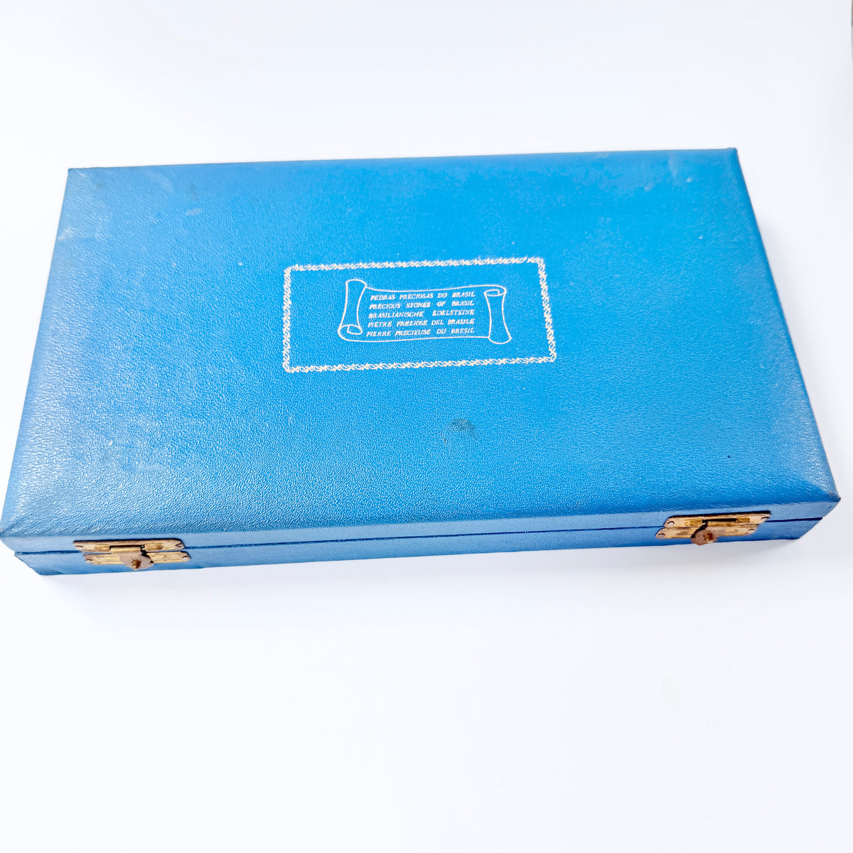 Brasil. Vintage Gemstone Sample Box.