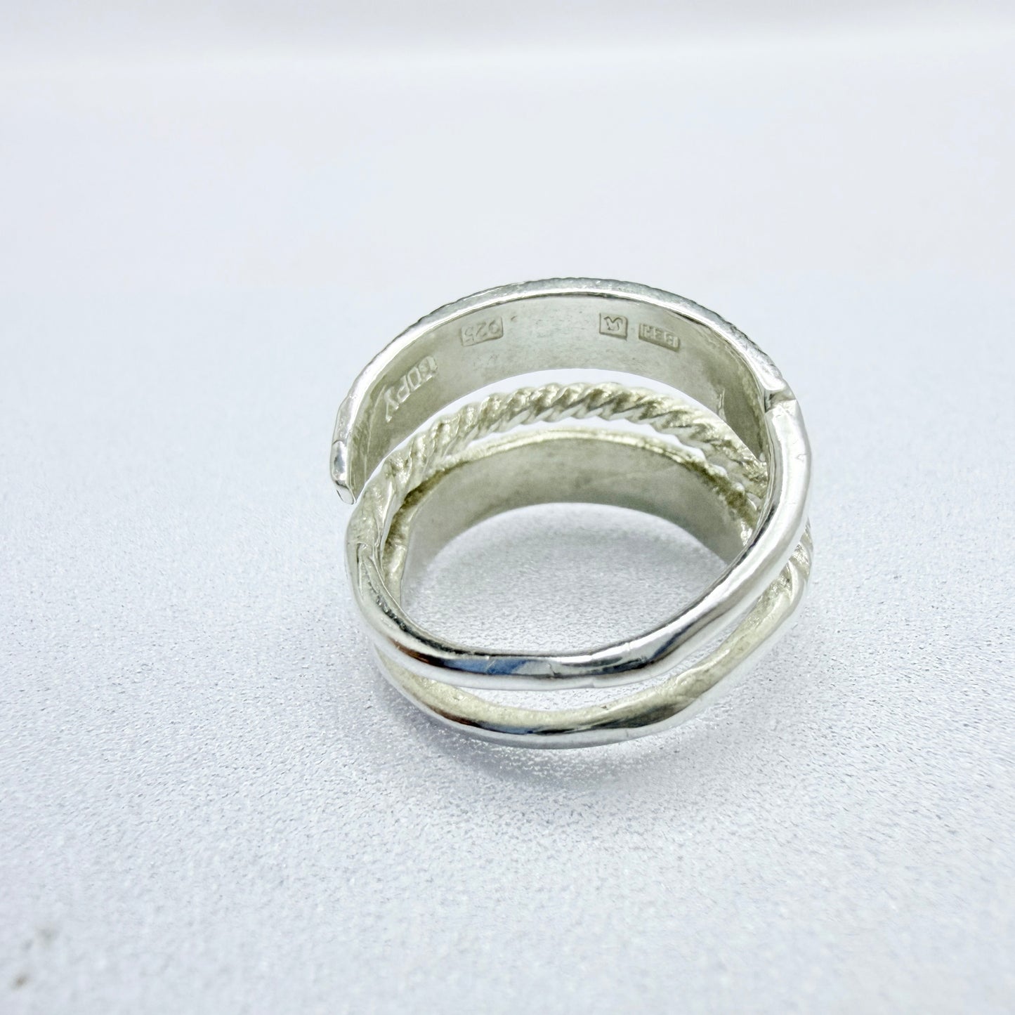 Bengt Hallberg, Sweden. Vintage Sterling Silver Viking Copy Unisex Ring