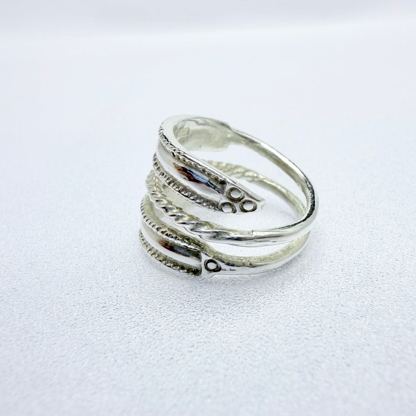Bengt Hallberg, Sweden. Vintage Sterling Silver Viking Copy Unisex Ring