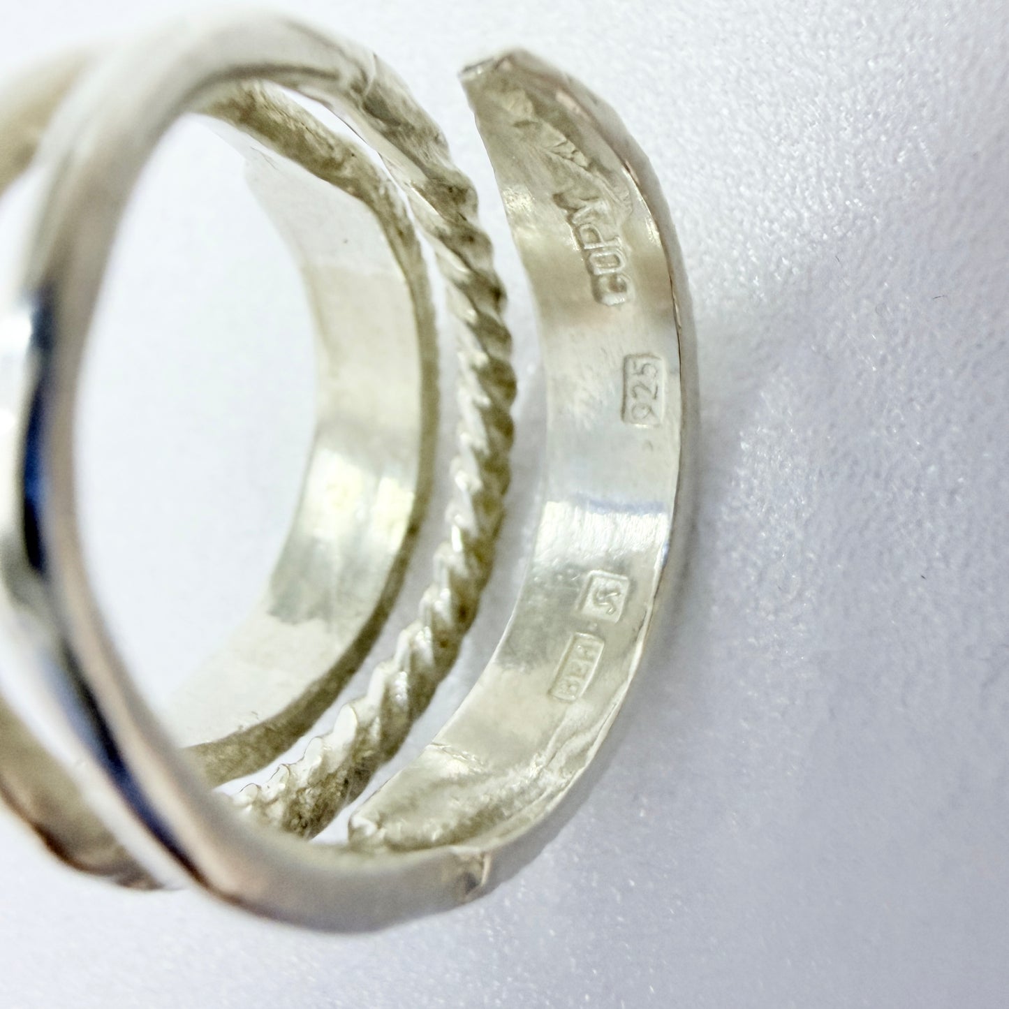 Bengt Hallberg, Sweden. Vintage Sterling Silver Viking Copy Unisex Ring