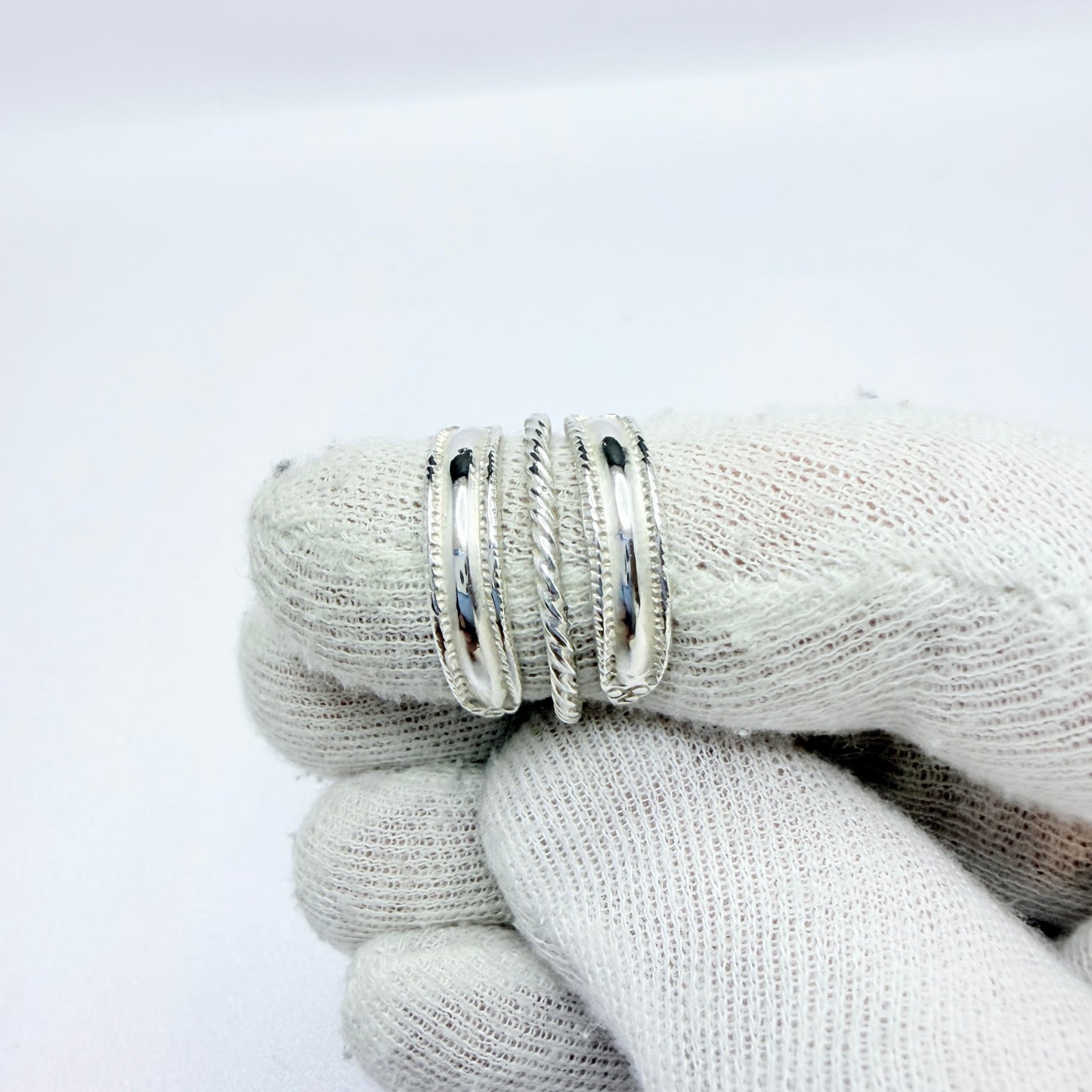 Bengt Hallberg, Sweden. Vintage Sterling Silver Viking Copy Unisex Ring