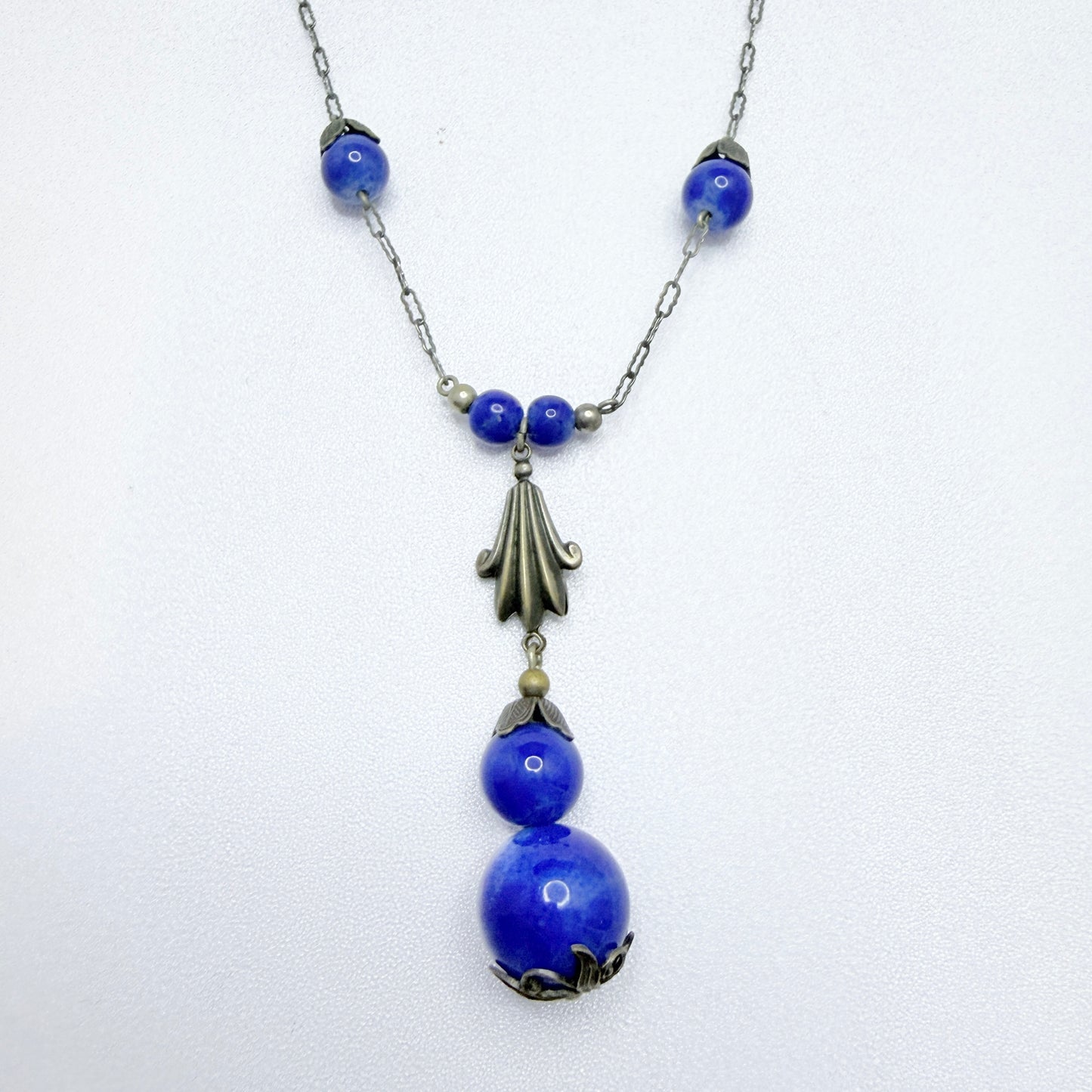 Felsenthal Bros & Co, Chicago ca 1915-1920. Antique Costume Jewelry Art Nouveau Necklace.