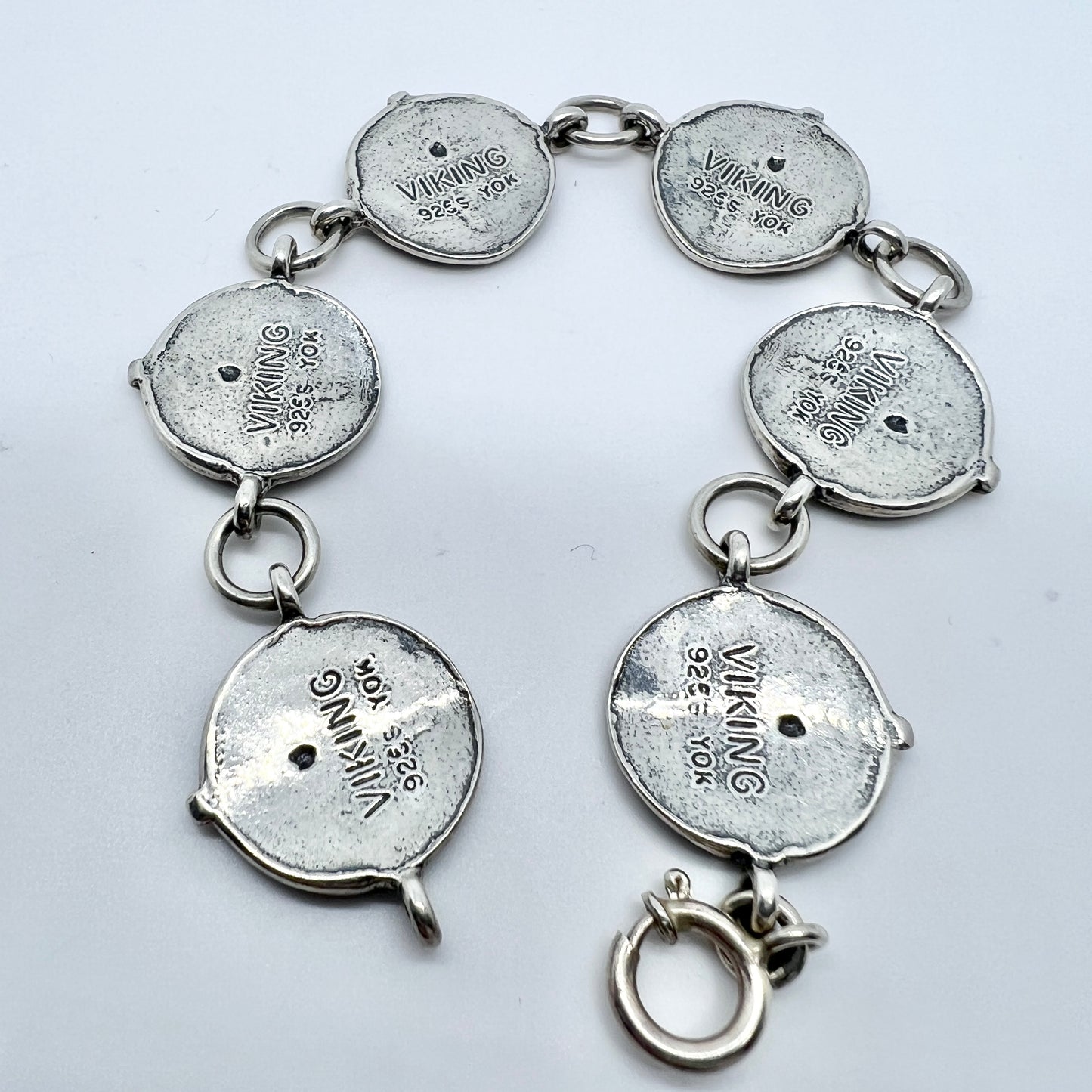 Yngvar O Kristiansen, Norway Vintage Sterling Silver Viking Copy Bracelet.