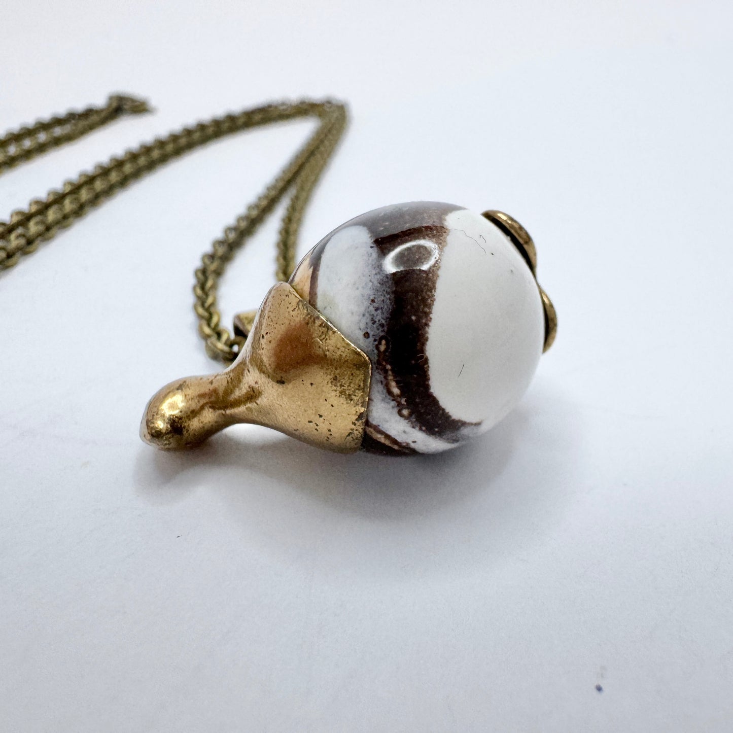 Kimmo Virkkunen for Kalevala Koru, Finland Bronze Töyri Bird Pendant Necklace