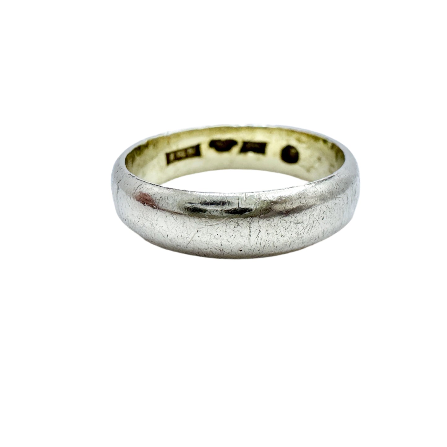 Sweden 1889. Antique Solid Silver Engagement Ring.