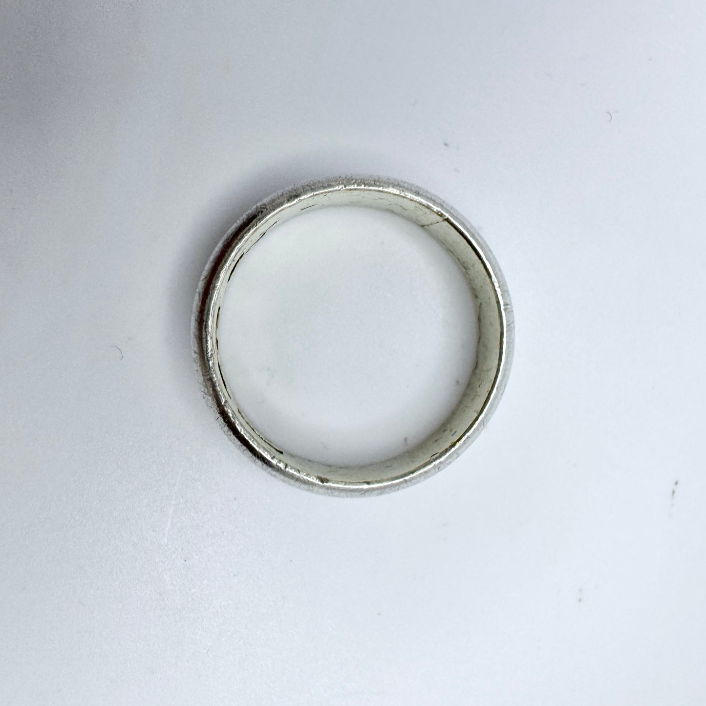 Sweden 1889. Antique Solid Silver Engagement Ring.