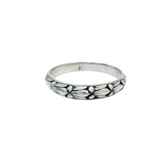 Ekström & Blom, Sweden 1935. Vintage Solid Silver Band Ring