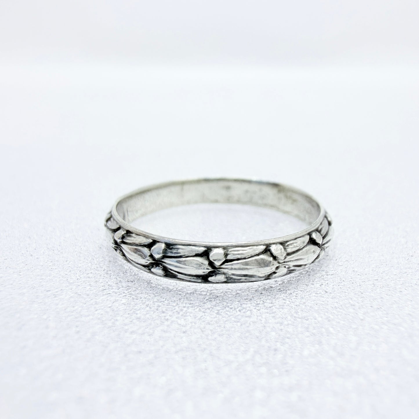 Ekström & Blom, Sweden 1935. Vintage Solid Silver Band Ring