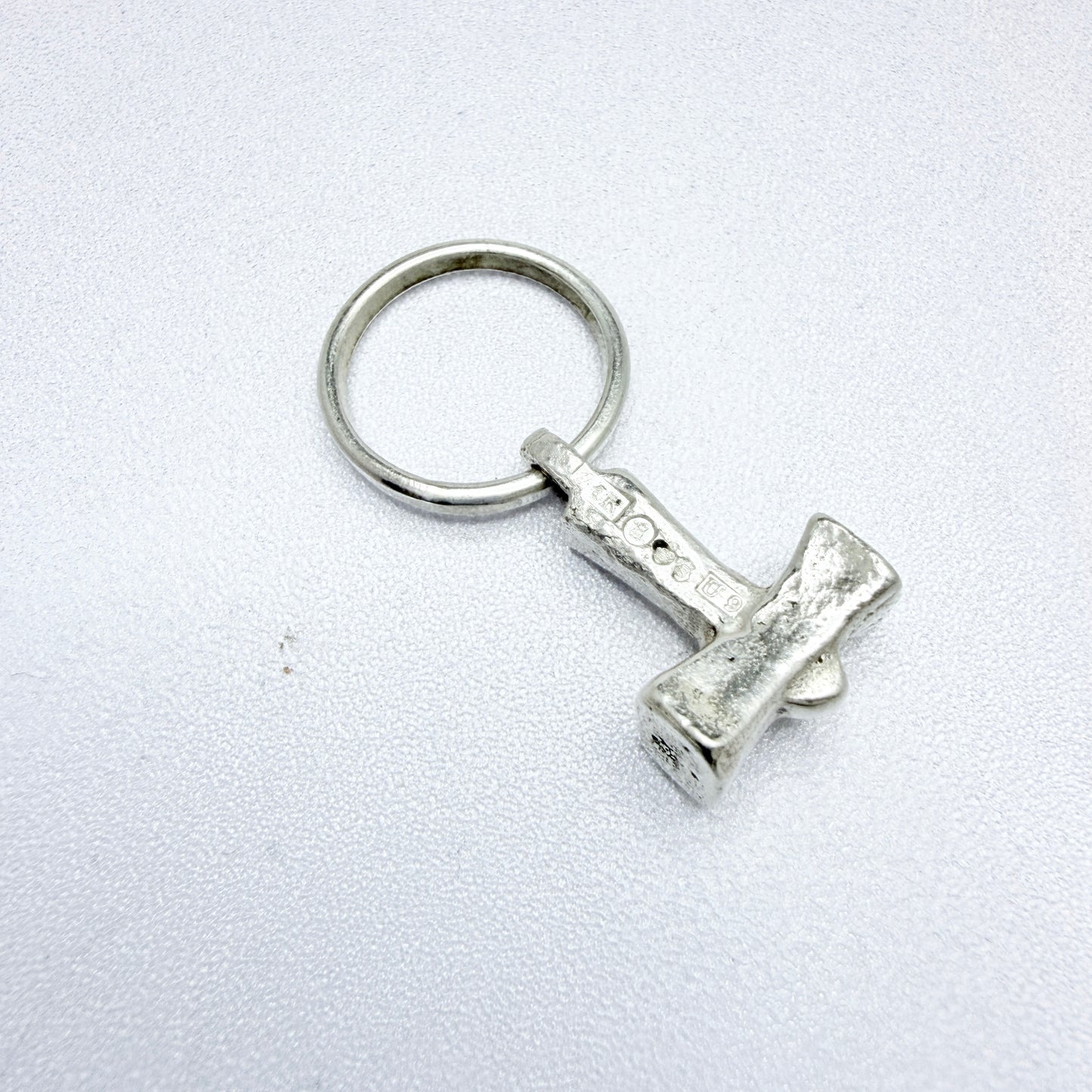 Bo Franzen, Sweden year 1970. Vintage Sterling Silver Viking Copy Thor's Hammer Pendant.