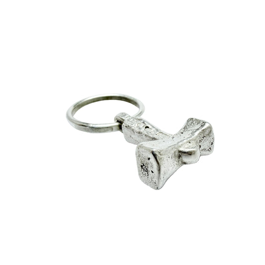 Bo Franzen, Sweden year 1970. Vintage Sterling Silver Viking Copy Thor's Hammer Pendant.