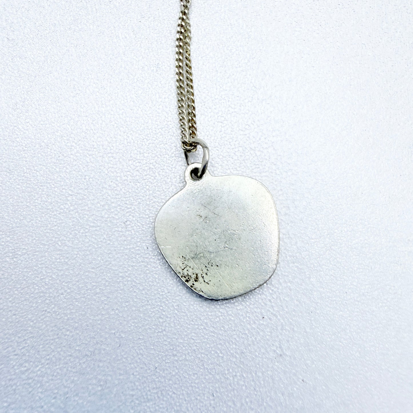 Alton, Sweden 1968, Vintage Sterling Silver Zodiac Cancer Pendant Necklace.