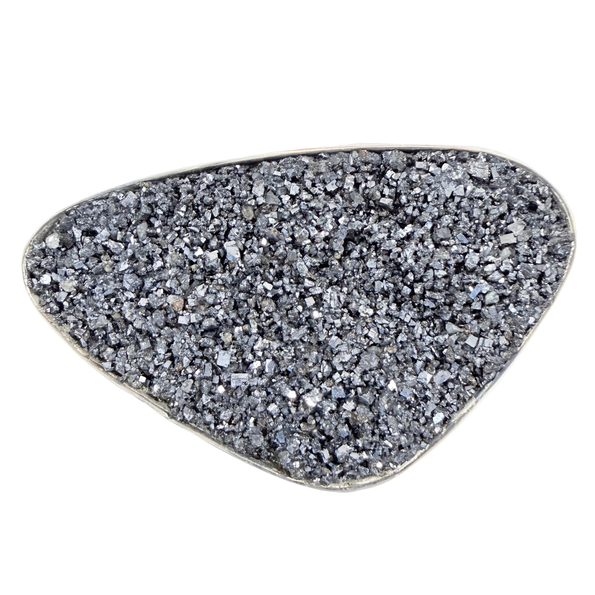 Salamalm, Sweden 1965. Vintage Solid SIlver Silver Ore Brooch.