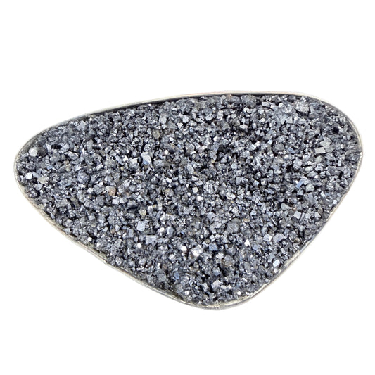 Salamalm, Sweden 1965. Vintage Solid SIlver Silver Ore Brooch.