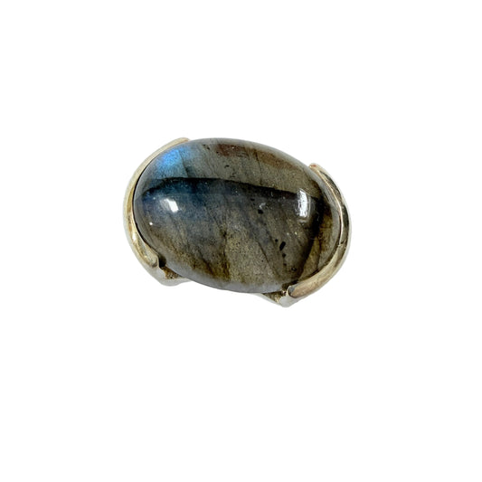 Vintage Sterling Silver Labradorite Ring.