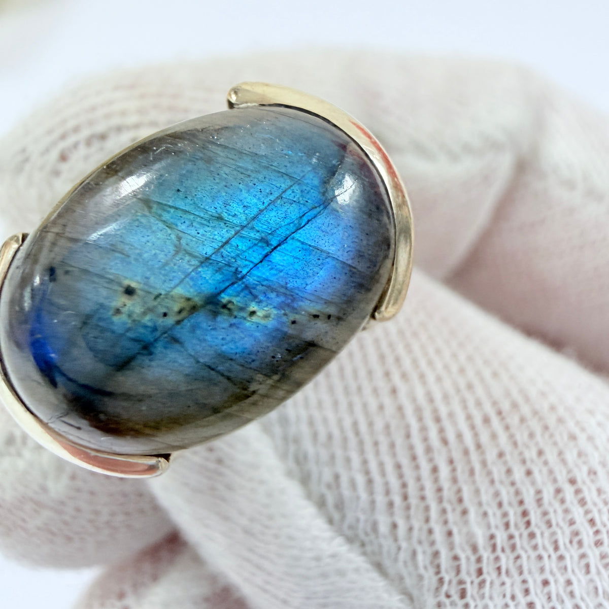 Vintage Sterling Silver Labradorite Ring.