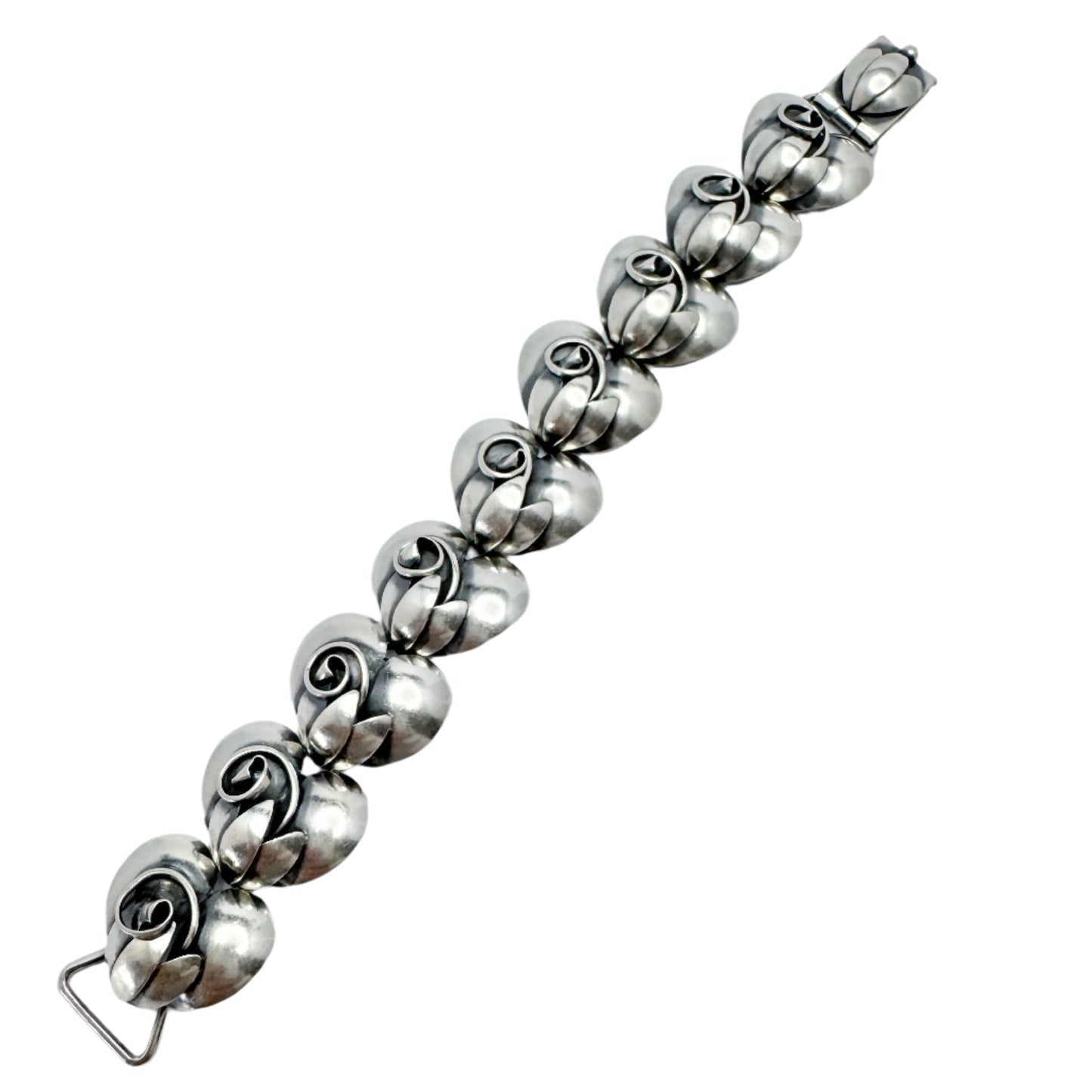Hugo Grün, Denmark 1940-50s. Vintage Sterling Silver Bracelet.