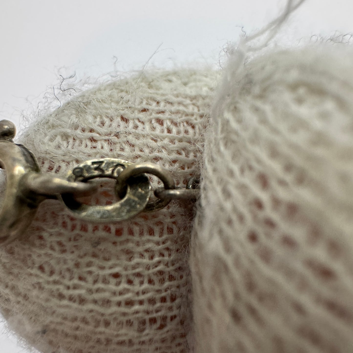 Early 1900s Solid Silver 61cm Chain Necklace