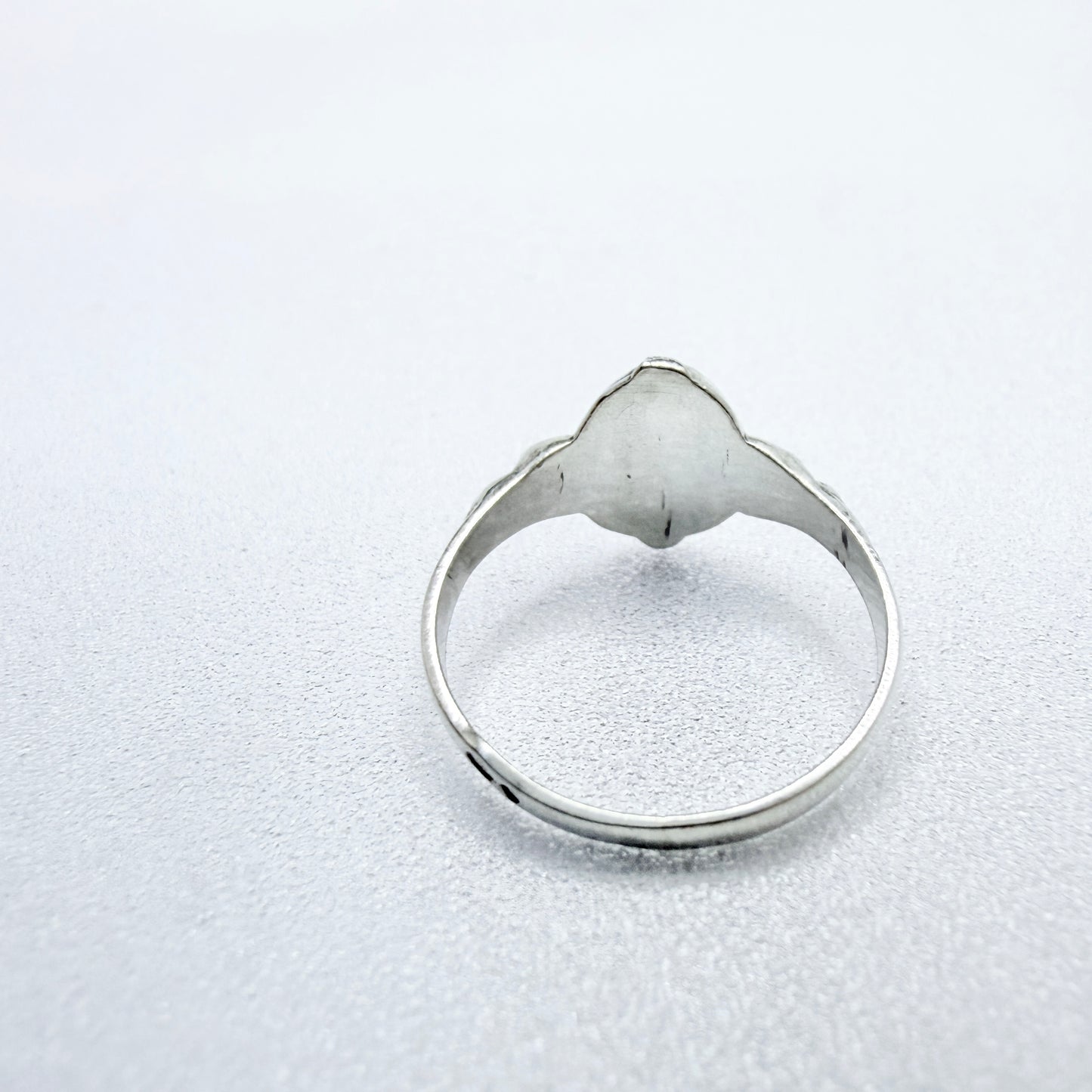 Vintage c 1950s. Vintage Sterling Silver Female Signet Ring
