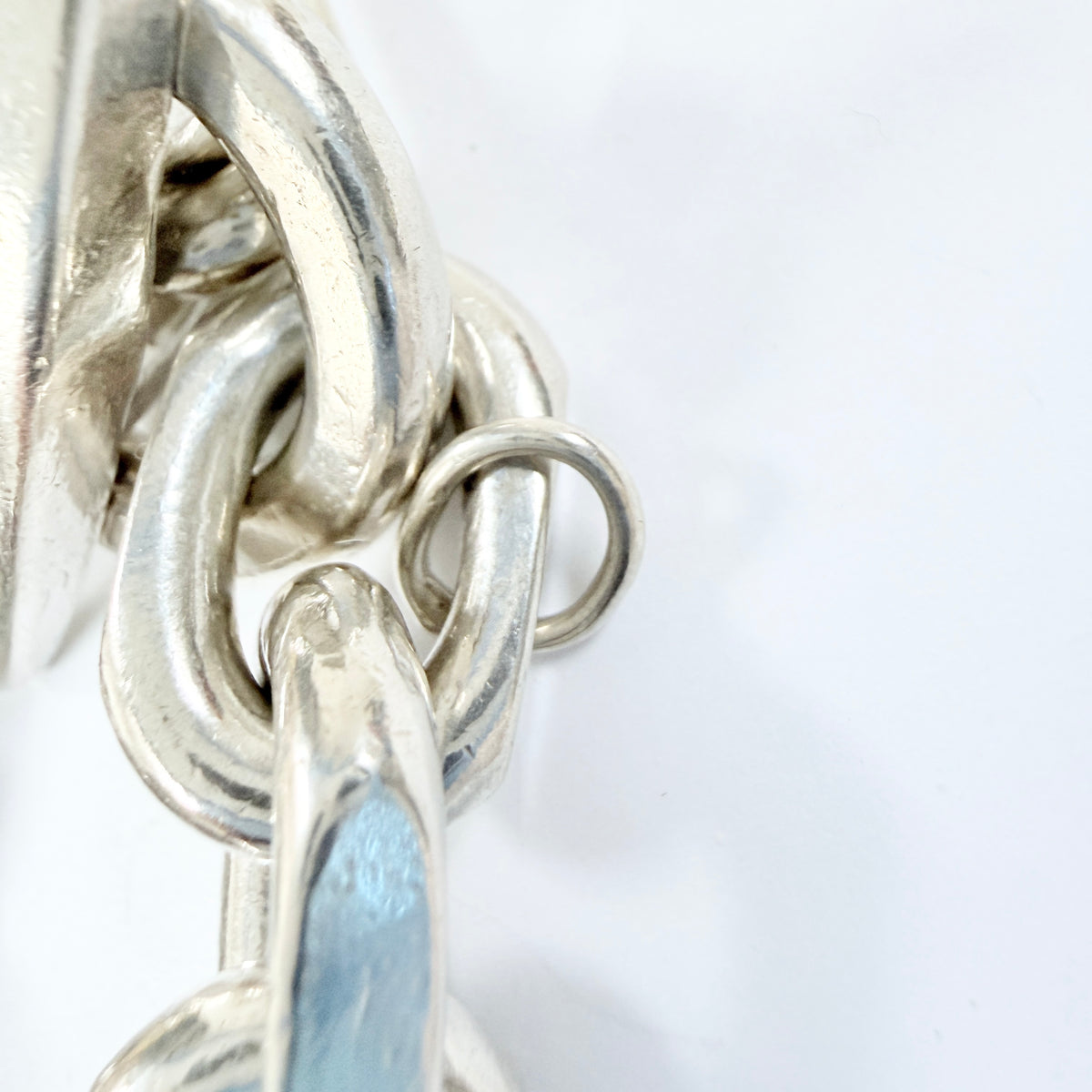 Bjarne Nordmark Henriksen, Denmark ca 1970. Chunky Sterling Silver Toggle Clasp Bracelet.