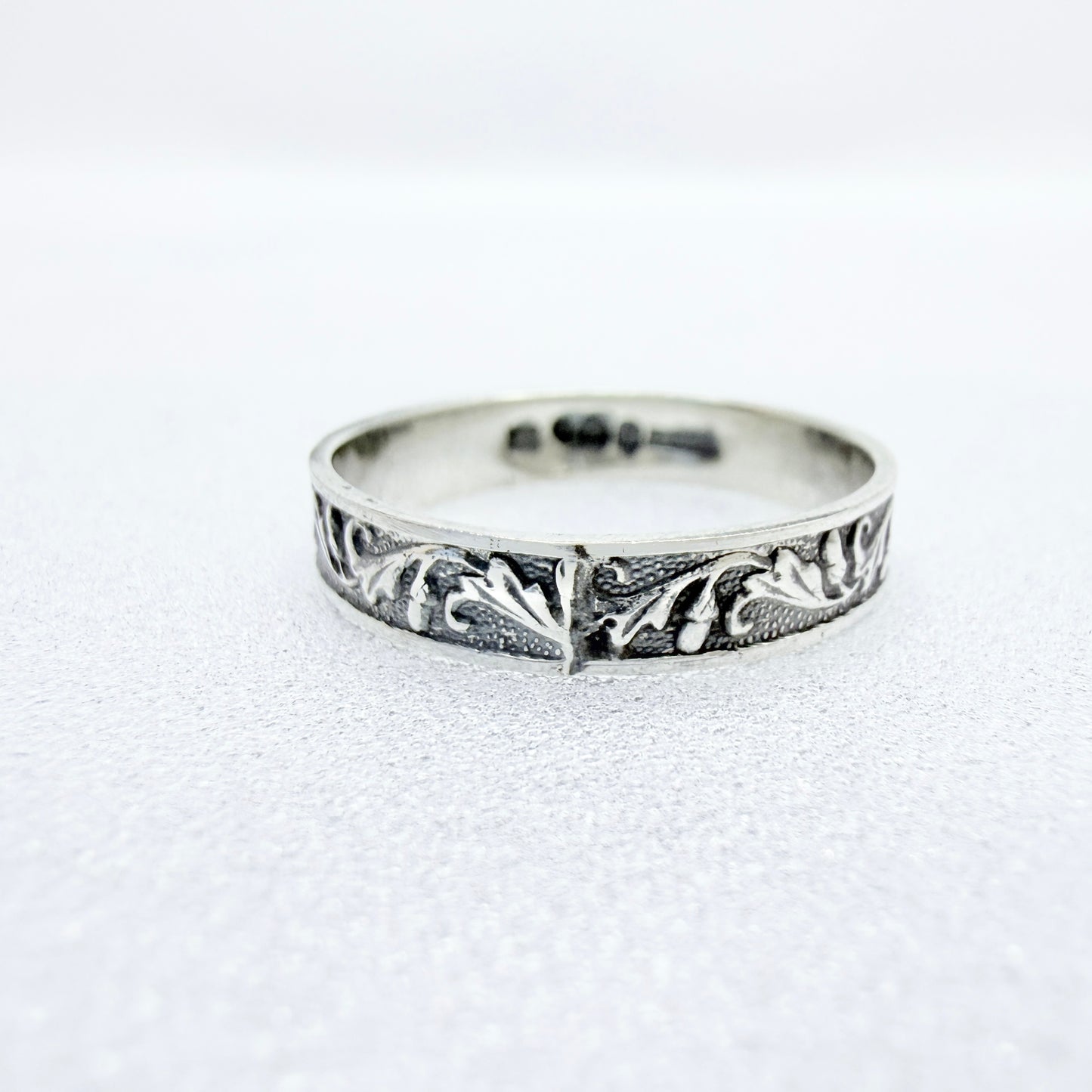 Ekström & Blom, Sweden 1935. Vintage Solid Silver Band Ring