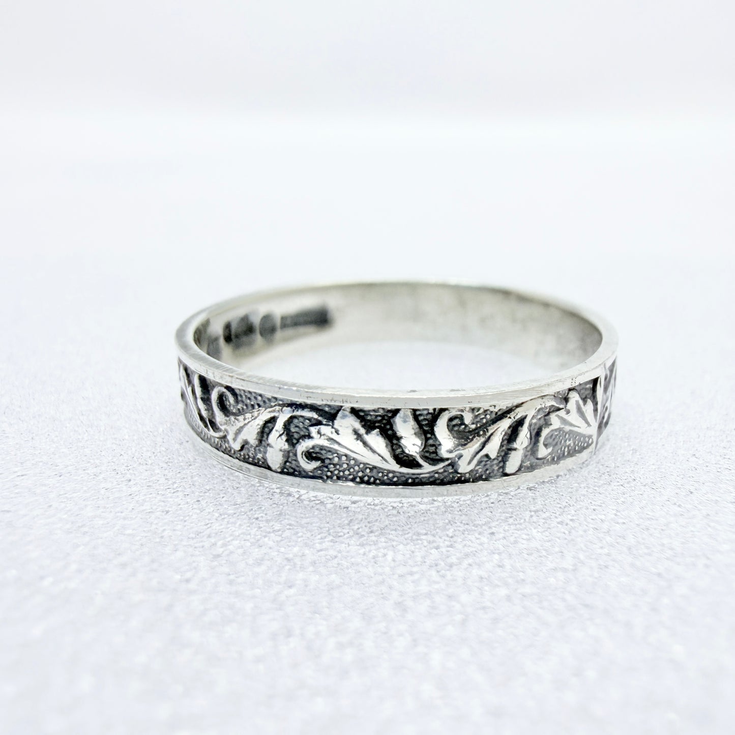 Ekström & Blom, Sweden 1935. Vintage Solid Silver Band Ring