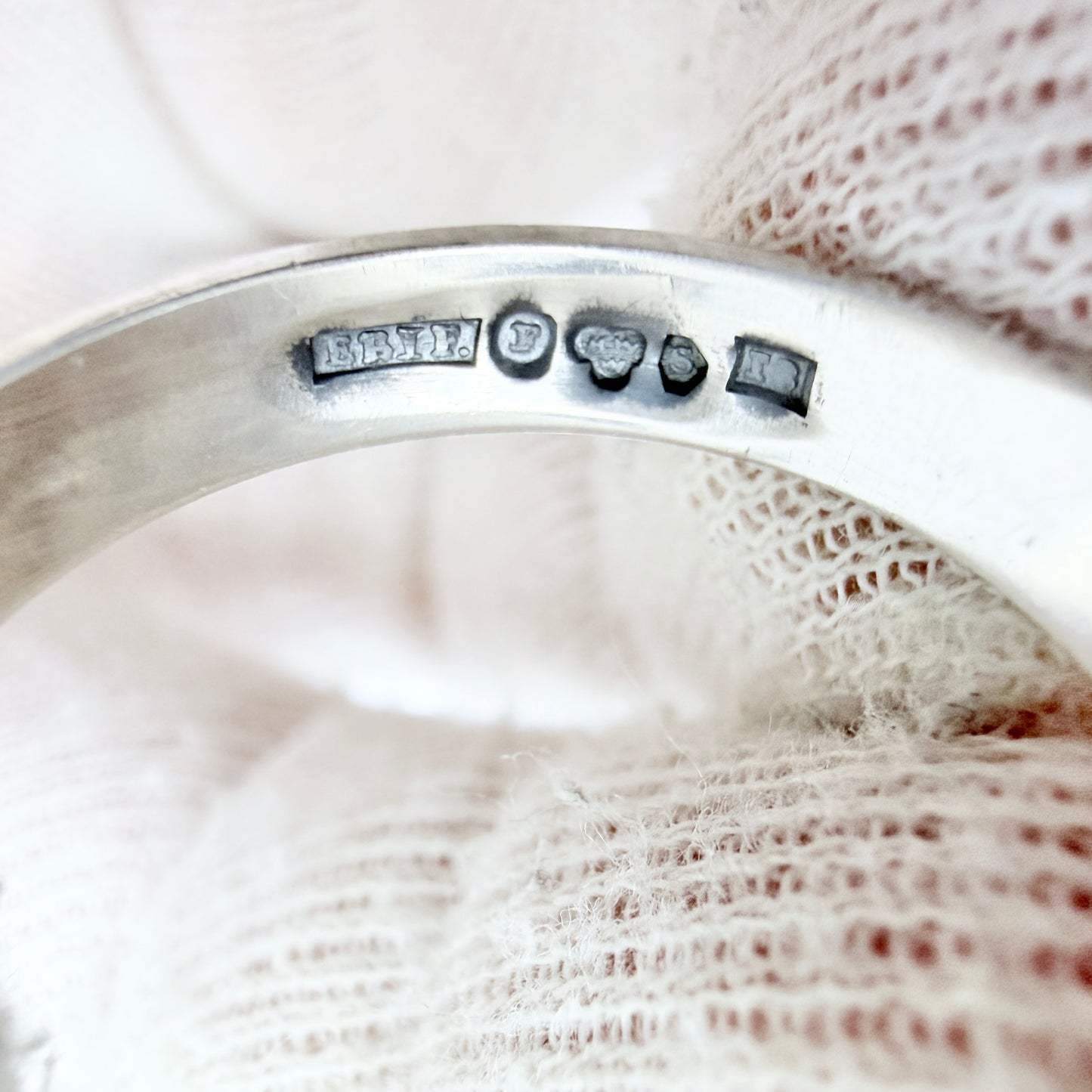 Ekström & Blom, Sweden 1935. Vintage Solid Silver Band Ring
