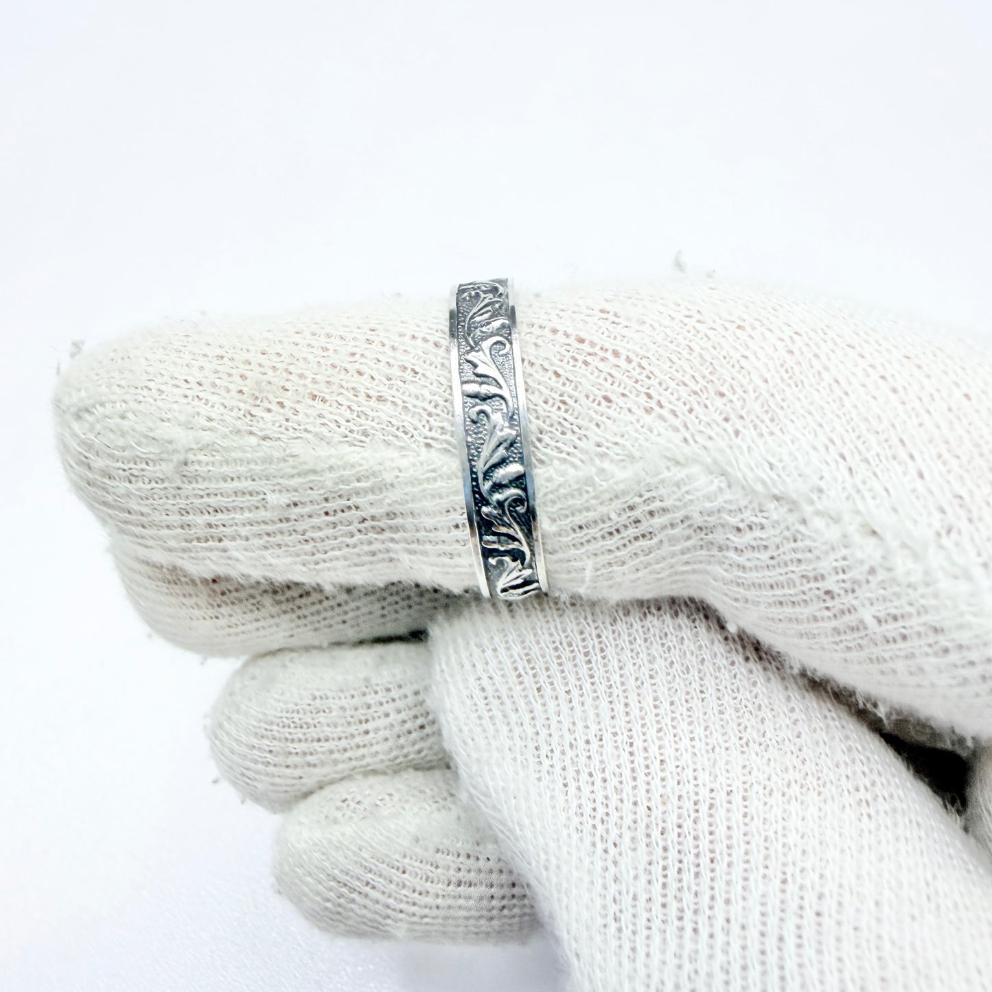 Ekström & Blom, Sweden 1935. Vintage Solid Silver Band Ring
