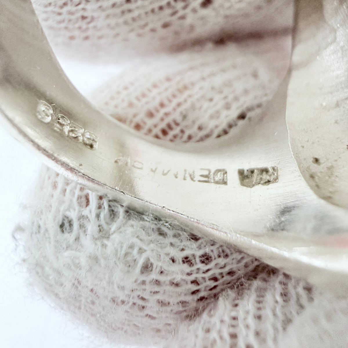 Knud V Andersen, Denmark ca 1970. Chunky Vintage Sterling Silver Ring