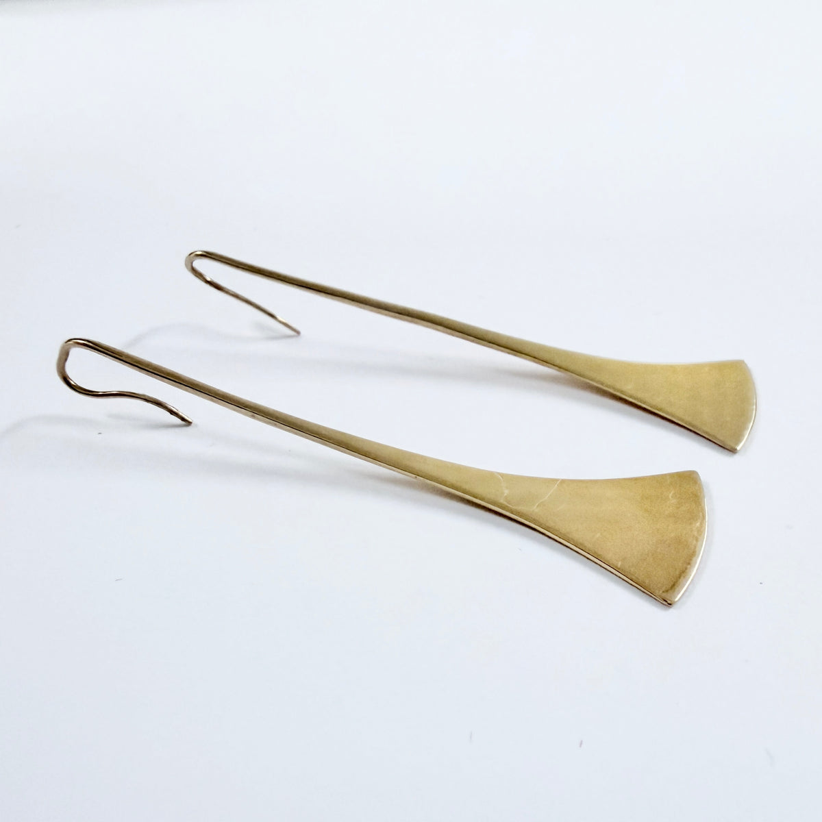 Ronald Hayes Pearson, for the MET, NYC. Vintage 14k Gold Earrings.