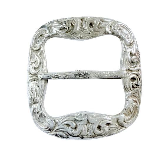 Norway early 1900s. Antique Solid Silver Buckle Brooch. Prob. Nils M. Elvik