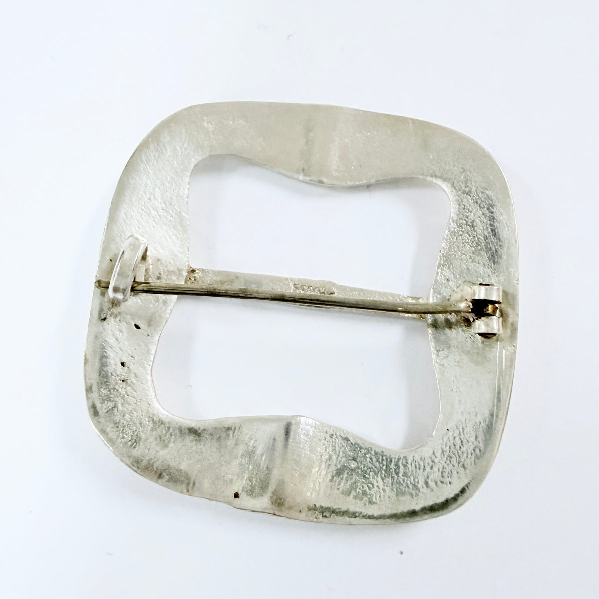 Norway early 1900s. Antique Solid Silver Buckle Brooch. Prob. Nils M. Elvik