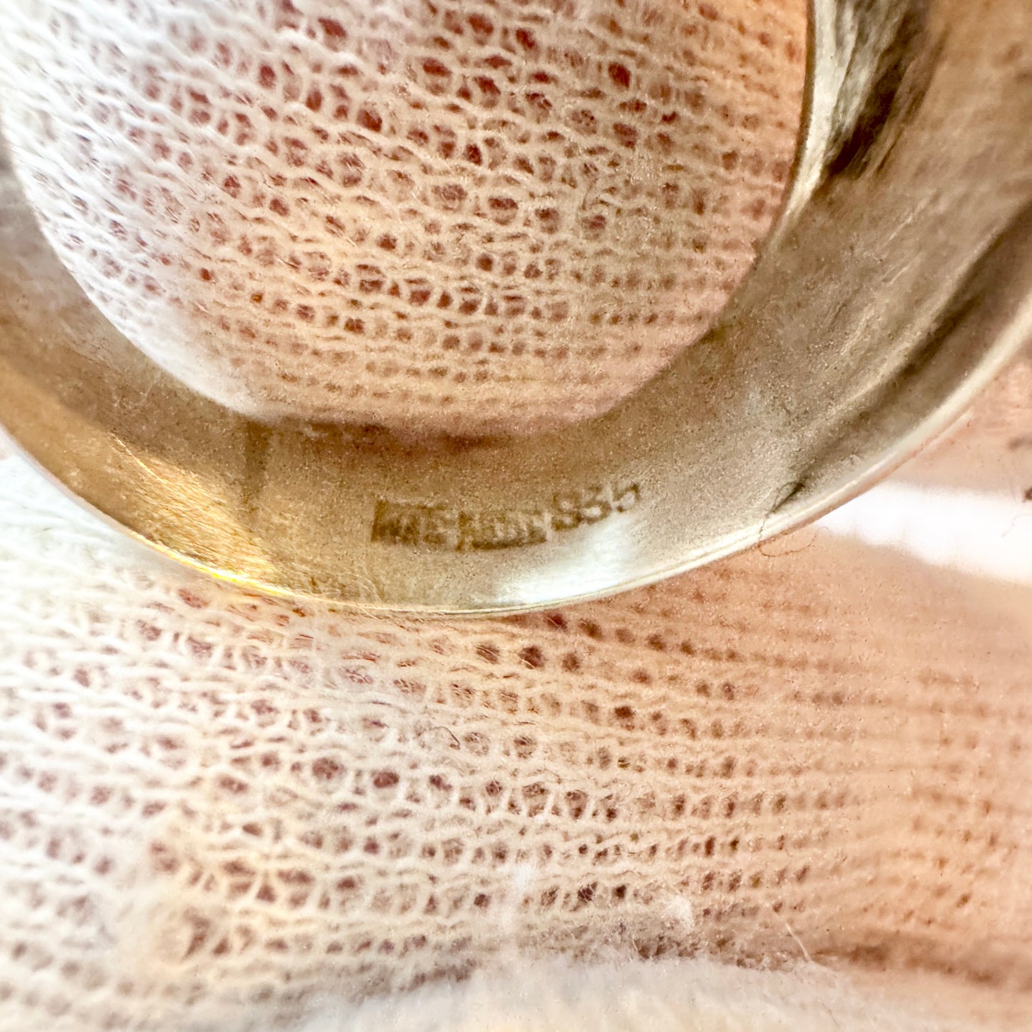 Germany 1960s Vintage Solid Silver Lapis Lazuli Ring.