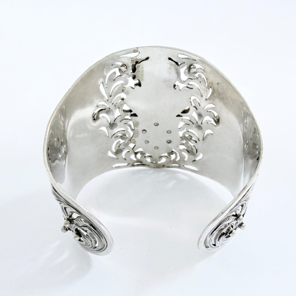 Italy early -mid 1900s. Solid Silver Enamel Knight in Armor Cuff Bracelet.