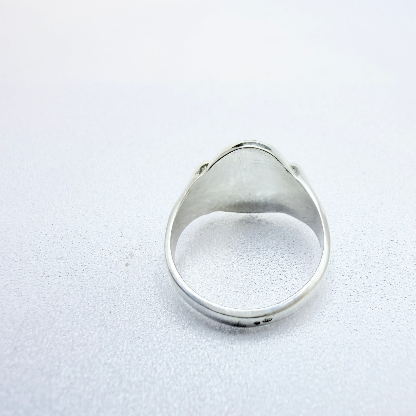 Vintage ca 1960. Swedish Import Solid Silver Signet Ring.