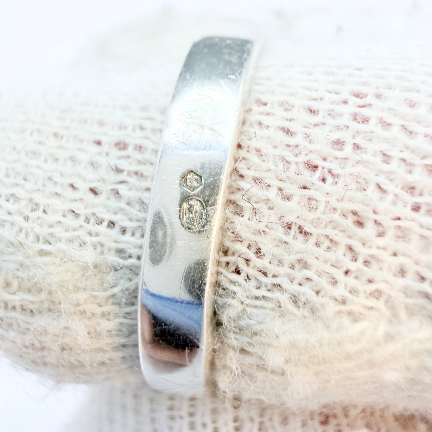 Vintage ca 1960. Swedish Import Solid Silver Signet Ring.