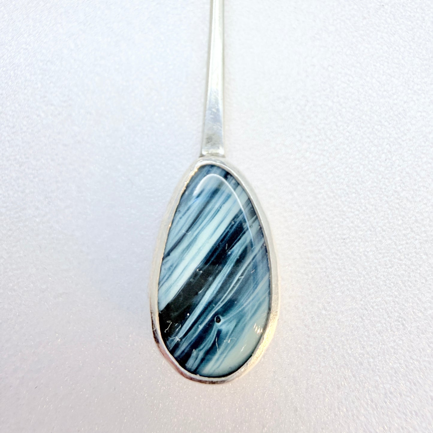 Sweden year 2012. Sterling Silver Bergslagen-stone Pendant Necklace.