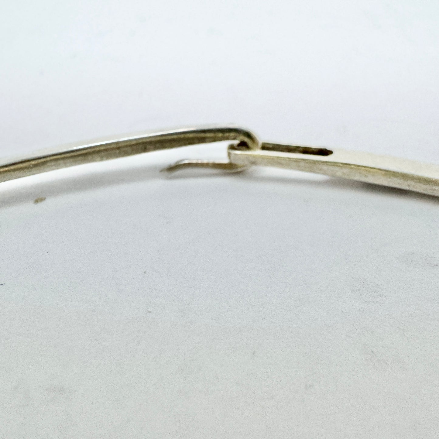 Silvergöken, Sweden 1983. Vintage Sterling Silver Neck-ring Necklace.