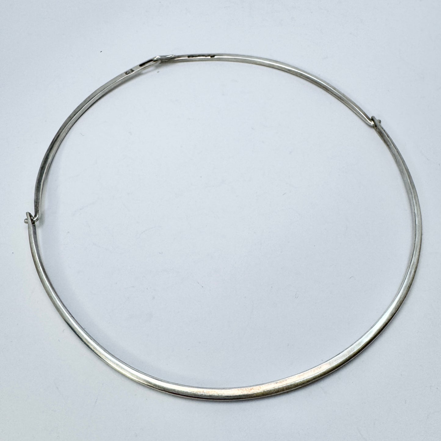 Silvergöken, Sweden 1983. Vintage Sterling Silver Neck-ring Necklace.