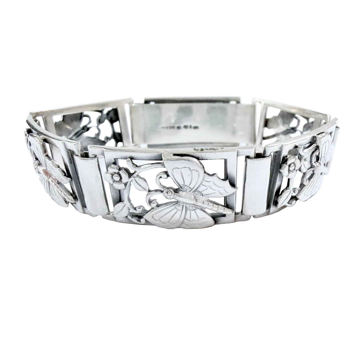 G Dahlgren, Sweden 1948. Vintage Sterling Silver Butterfly Bracelet.