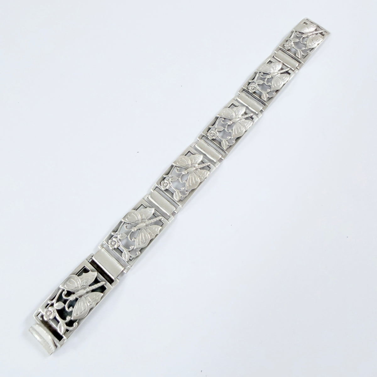 G Dahlgren, Sweden 1948. Vintage Sterling Silver Butterfly Bracelet.