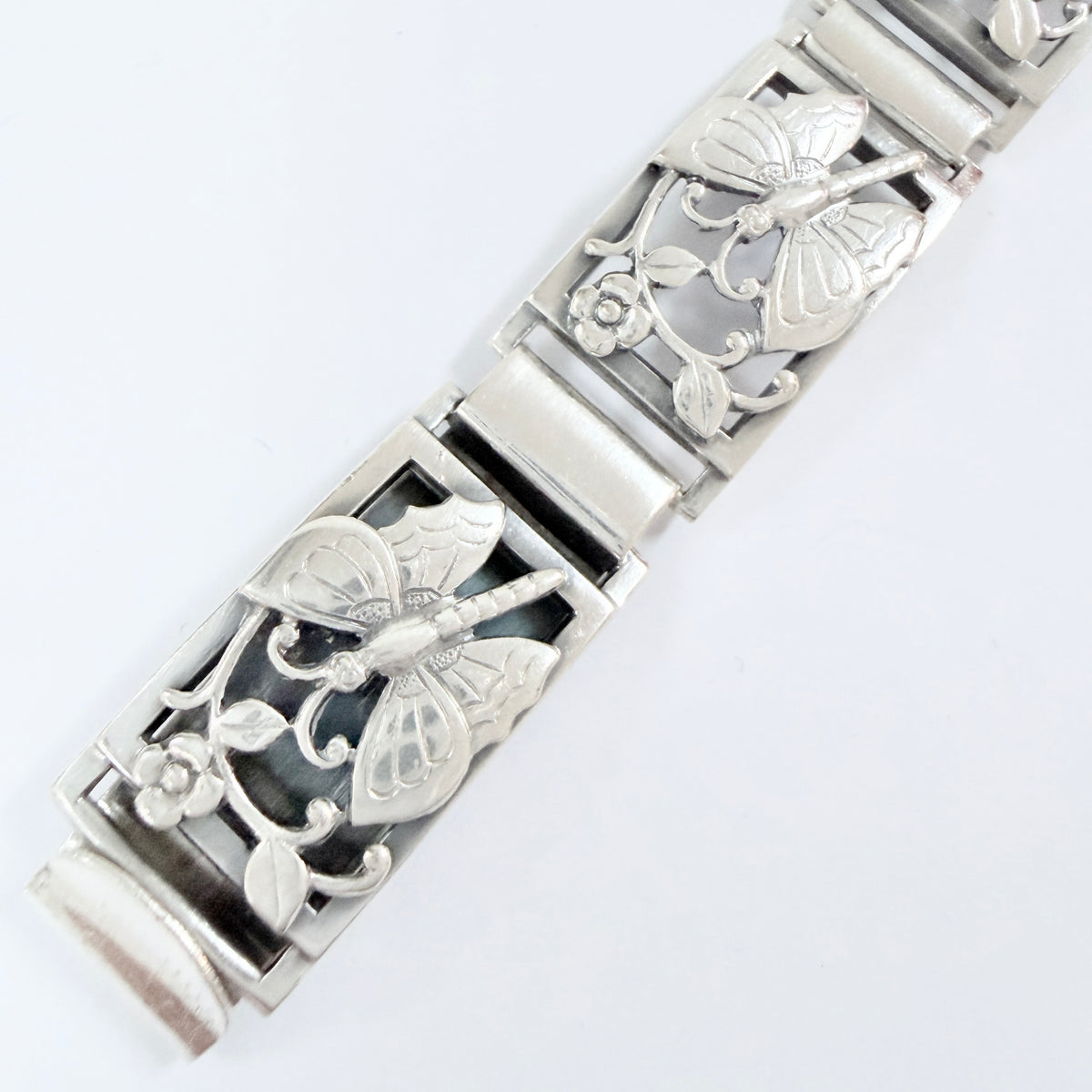 G Dahlgren, Sweden 1948. Vintage Sterling Silver Butterfly Bracelet.