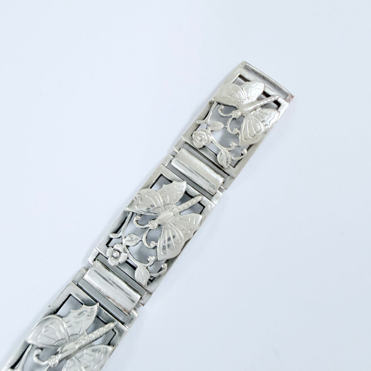G Dahlgren, Sweden 1948. Vintage Sterling Silver Butterfly Bracelet.