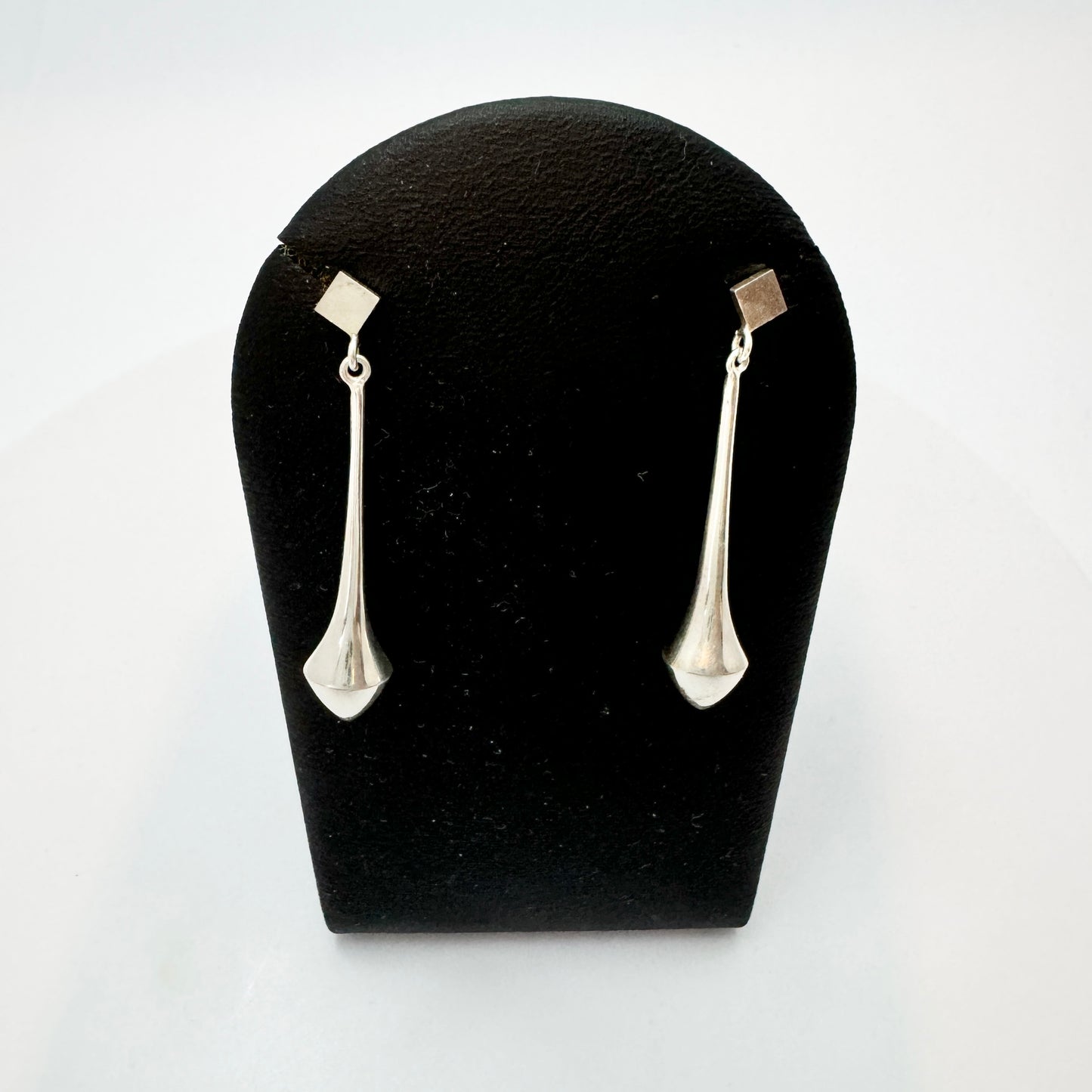 Alton, Sweden 1967. Vintage Sterling Silver Dangle Earrings.