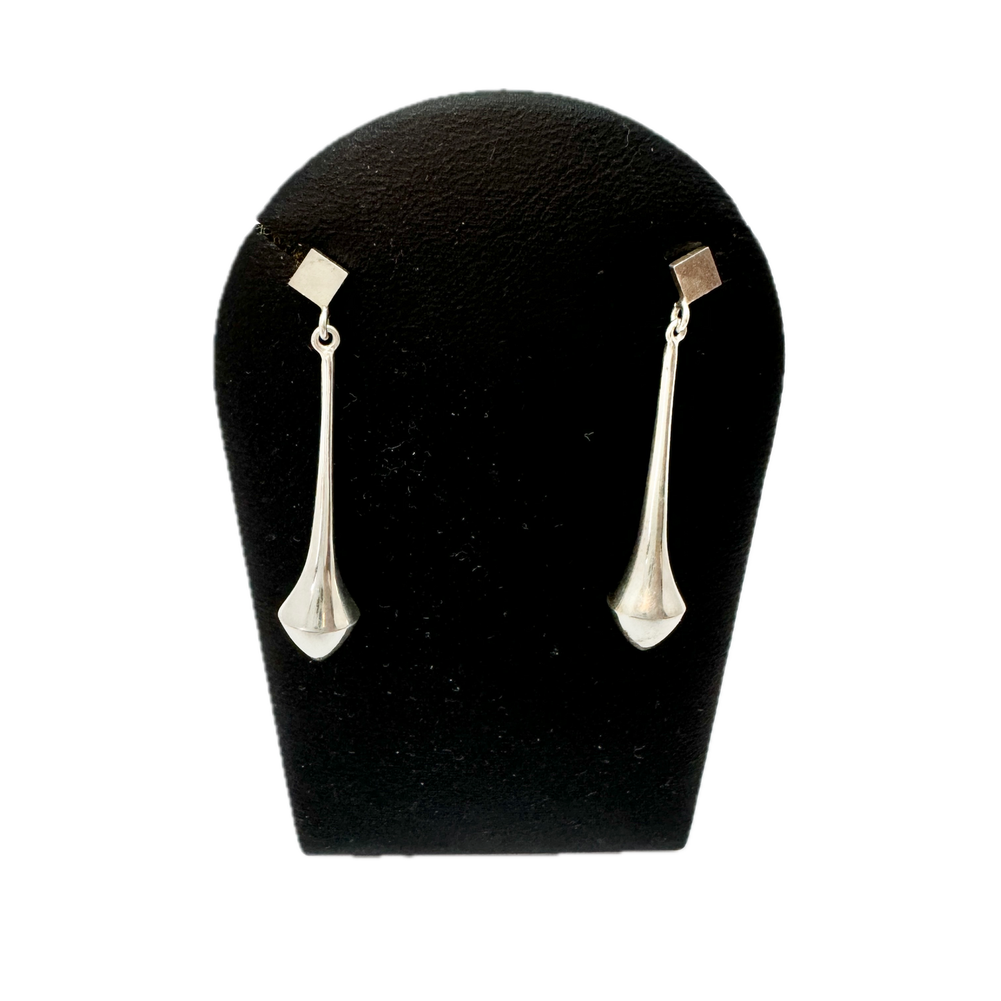 Alton, Sweden 1967. Vintage Sterling Silver Dangle Earrings.