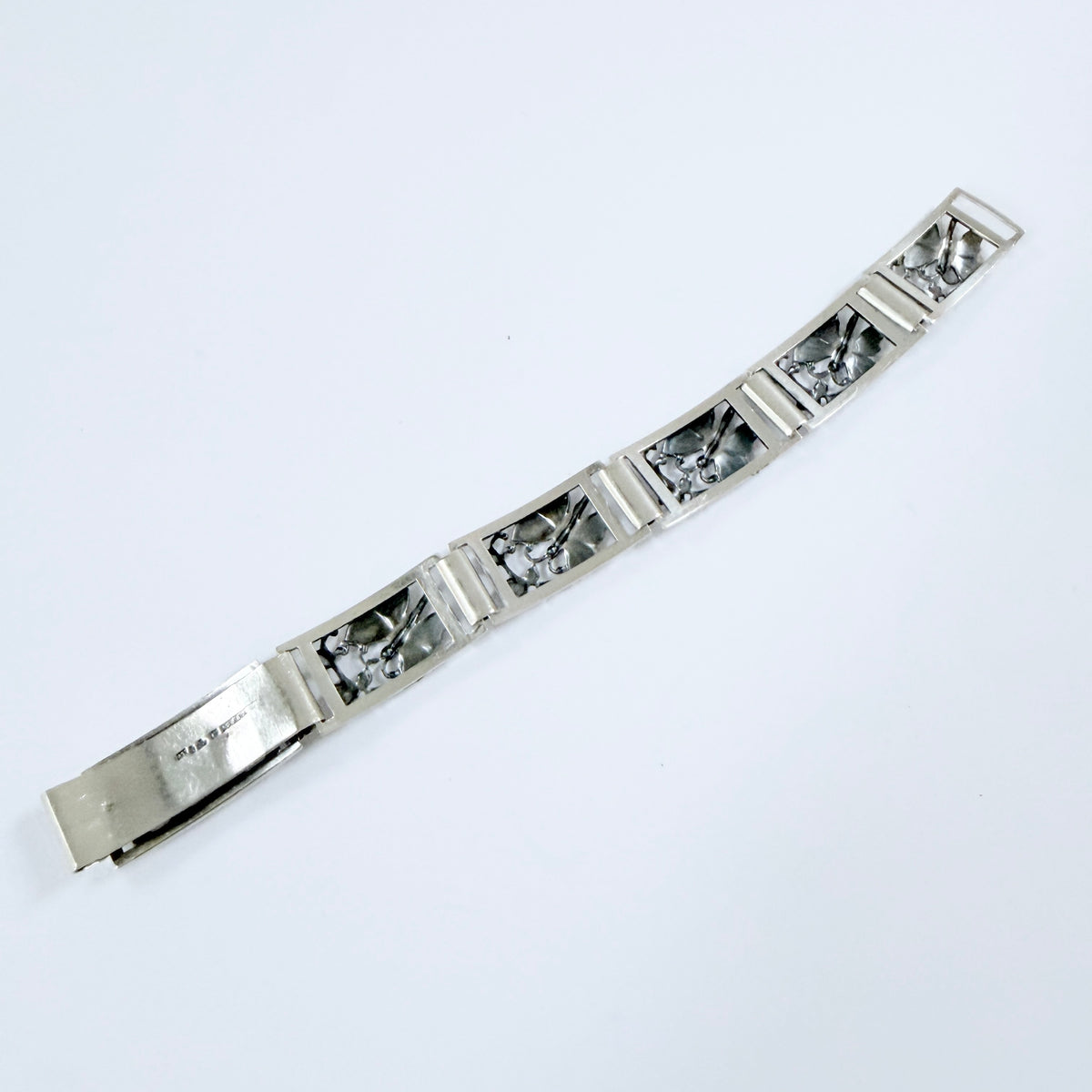 G Dahlgren, Sweden 1948. Vintage Sterling Silver Butterfly Bracelet.