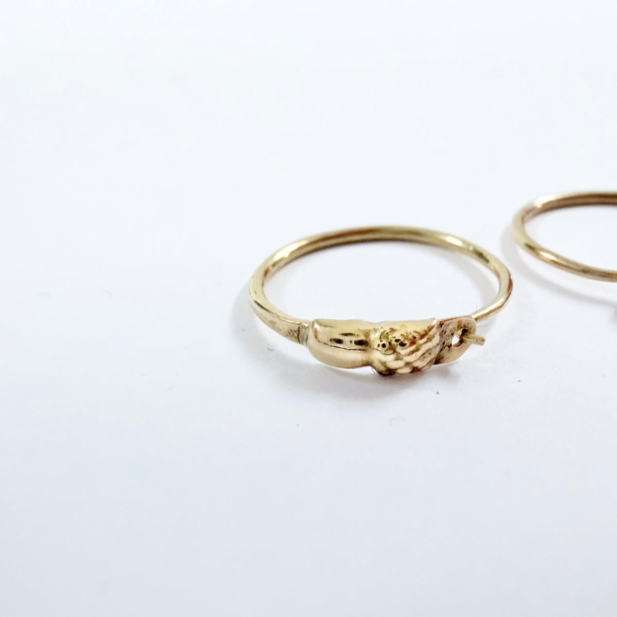 Amalia A Jonsen, Sweden ca 1890. Antique 18k Gold Earrings