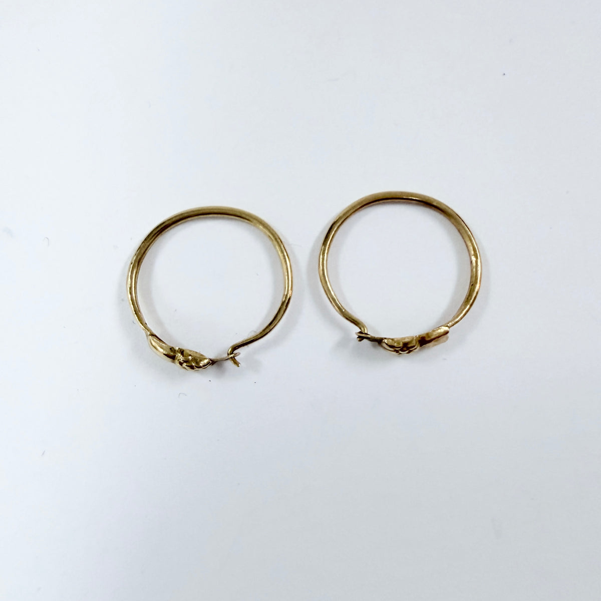 Amalia A Jonsen, Sweden ca 1890. Antique 18k Gold Earrings