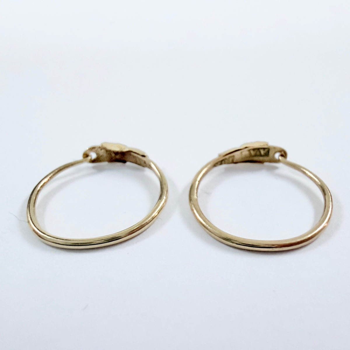 Amalia A Jonsen, Sweden ca 1890. Antique 18k Gold Earrings
